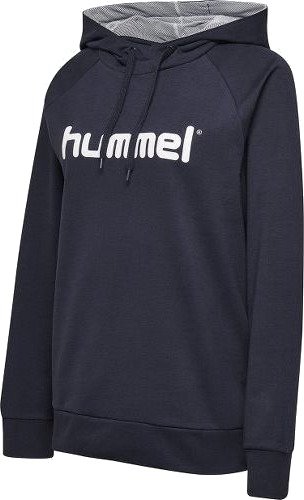 Hummel Go Cotton Logo Hettegenser Navy Kvinner størrelse Small