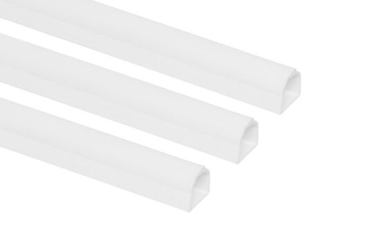 Kabelkanal Hvit 8x7 mm 1 m 3-pk.