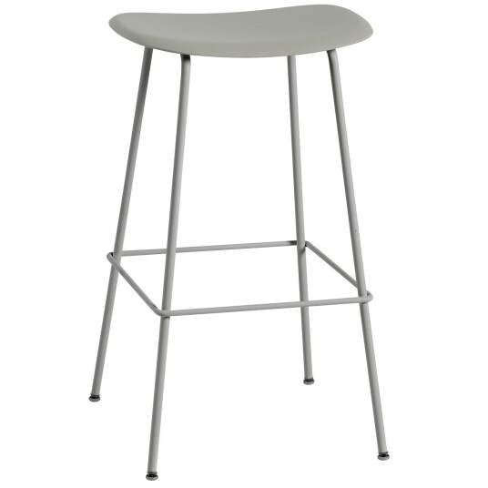 Muuto Fiber Tube Barstol 75 cm Grå