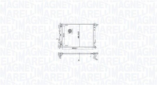 Radiator MAGNETI MARELLI 350213216100