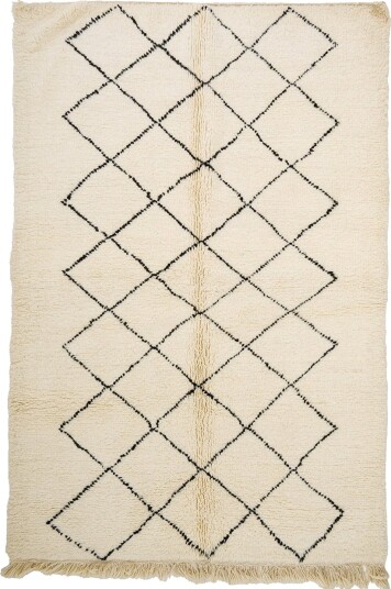 Kelim teppe Marokkansk Beni Ourain 170 x 260 cm Størrelse: 170 x 260 cm