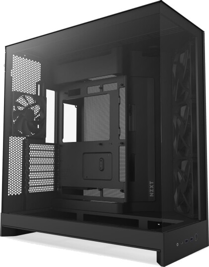 NZXT H9 Flow Midi Tower Kabinett Sort ATX EATX mATX Mini-ITX