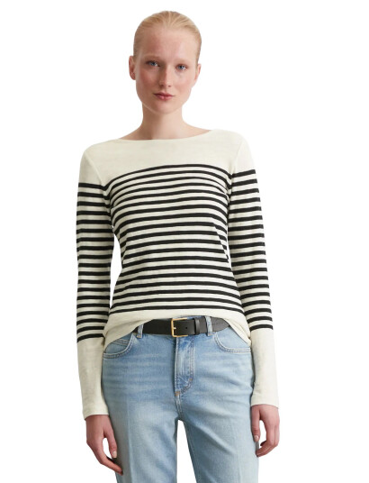 Marc OPolo Marc O'Polo T Shirts Long Sleeve Cream XXS Marc OPolo Marc O'Polo T Shirts Long Sleeve Cream XXS