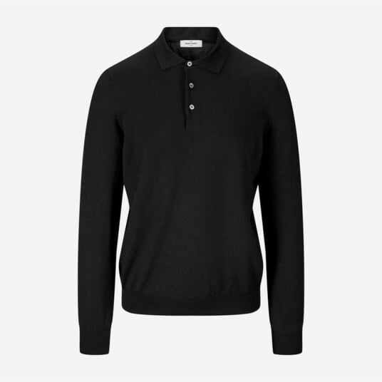 Tennis Collar Merino Black Tennis Collar Merino Black