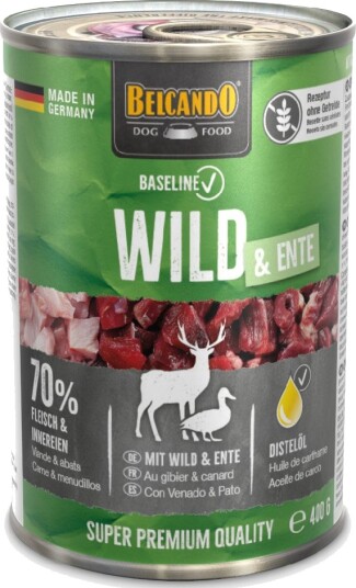 Belcando Baseline Våtfôr Vilt & And 24 X 400 G Belcando Baseline Våtfôr Vilt & And 24 X 400 G