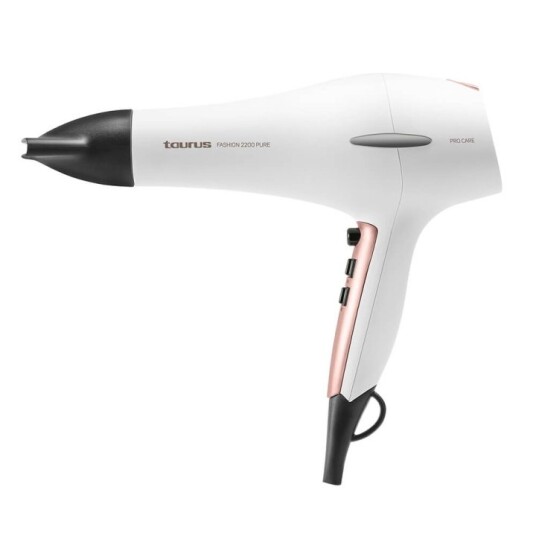 Taurus Hårføner Fashion 2200W Pure Hvit Taurus Hårføner Fashion 2200W Pure Hvit