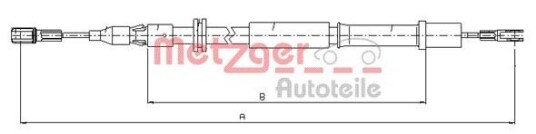 Bremsewire METZGER 10.9832 Bremsewire METZGER 10.9832