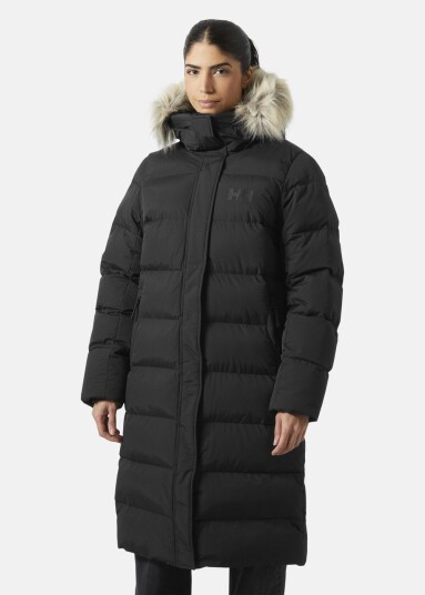 Helly Hansen W ARIA LONG PARKA BLACK XS Vinterjakker Helly Hansen W ARIA LONG PARKA BLACK XS Vinterjakker