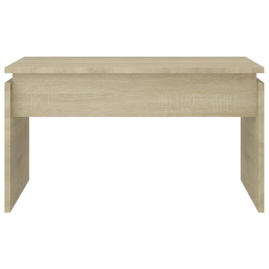 vidaXL Salongbord sonoma eik 68x50x38 cm sponplate