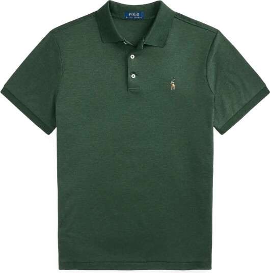 Polo Ralph Lauren Custom Slim Fit Soft Cotton Polo Shirt   Green   XXL