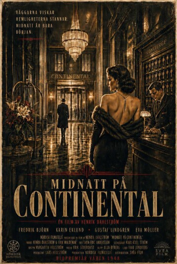 Plakat Midnatt på Continental