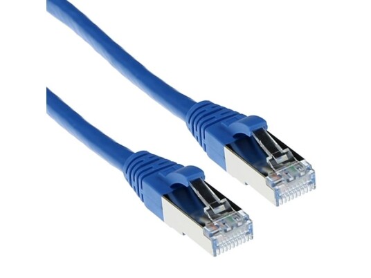Act Blue 20 Meter Lszh Sftp Cat6a Patch Cable Snagless With Rj45 Connectors. Cat6a S/Ftp Lszh Sng Bu 20.00M Fb7620