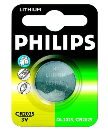 Philips CR2025 Litium Knappcellebatteri 148 mAh - Ideell for Små Enheter