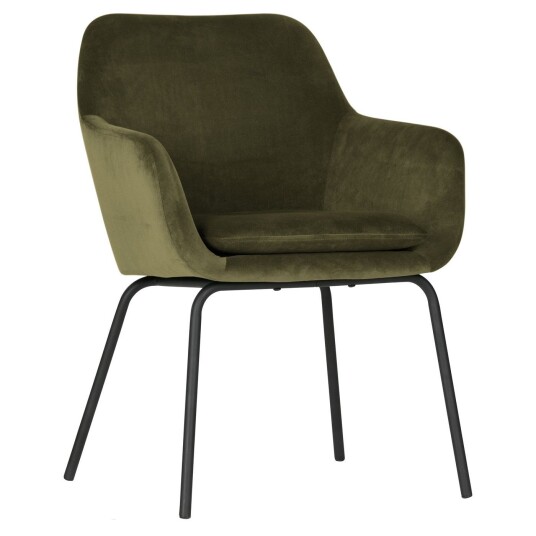 Vtwonen Mood Spisestol - Grønn velur Unoliving 1609702-01-0 1609702-02-0