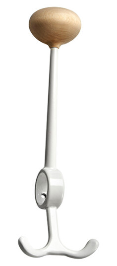 Essem Design Oskar krok hvit, knott av bj?rk