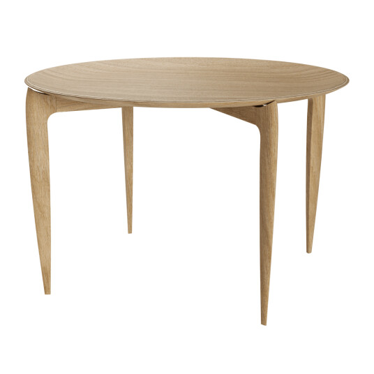 Fritz Hansen Foldable Tray Table Ø60 cm Oak oiled Fritz Hansen Foldable Tray Table Ø60 cm Oak oiled
