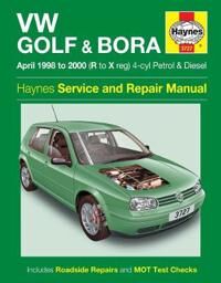 Vw Golf & Bora Petrol & Diesel (April 98 - 00) Haynes Repair Manual Av Haynes Publishing