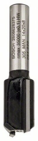 Bosch Notfres 8 mm for Bløtt Tre, Diameter 14 mm, Lengde 51 mm