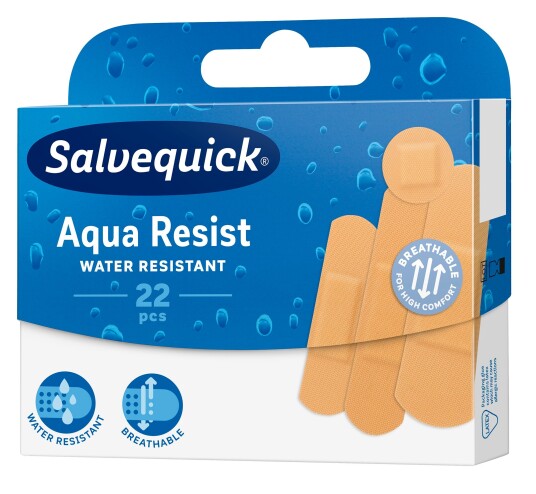 Diverse Salvequick med Aqua Resist Plaster 22 Stk