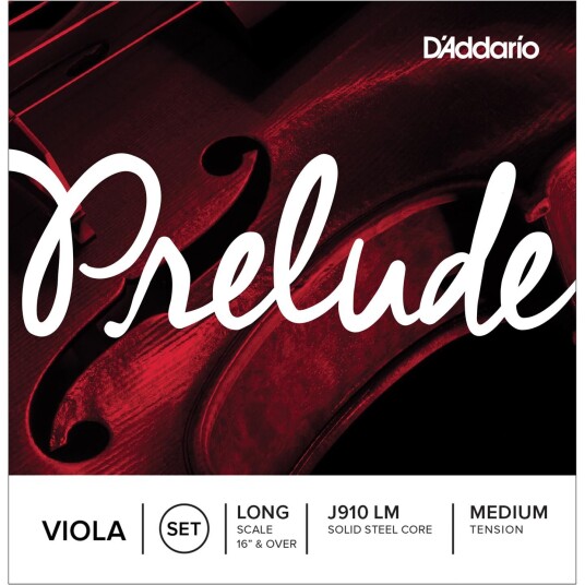 D'Addario J910lm Viola Strings Prelude Set Long Medium Tension