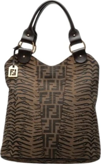 Fendi Vintage Dame Pre owned Brun ONE SIZE,
