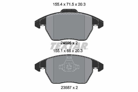 Bremseklosser TEXTAR 2469601 Bremseklosser TEXTAR 2469601