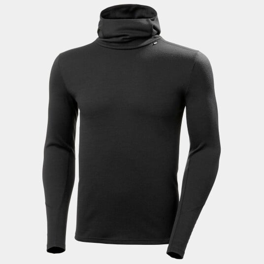 Helly Hansen Herre Lifa Merino Midtvekt Hettegenser Svart XL