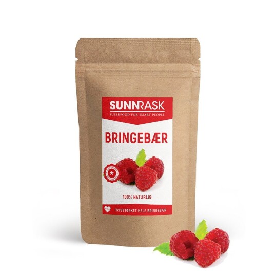SunnRask - Frysetørket Hele Bringebær 100g