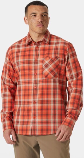 Helly Hansen Aker Langermet Flanellskjorte Herre Oransje S