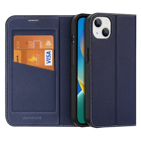 DUX DUCIS iPhone 14 Plus Skin X2 Premium Flip Deksel - Blå