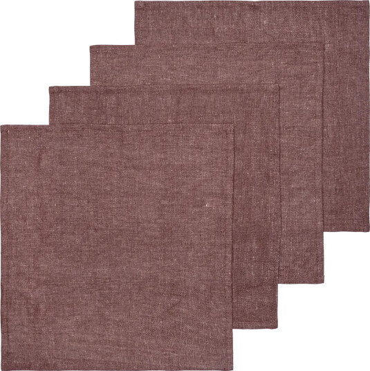 Ferm Living Hale serviett 4 pk Chestnut 35x35 cm