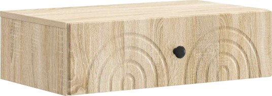 vidaXL Vegghengt Sidebord Sonoma eik 59 x 34,5 x 17 cm Konstruert tre