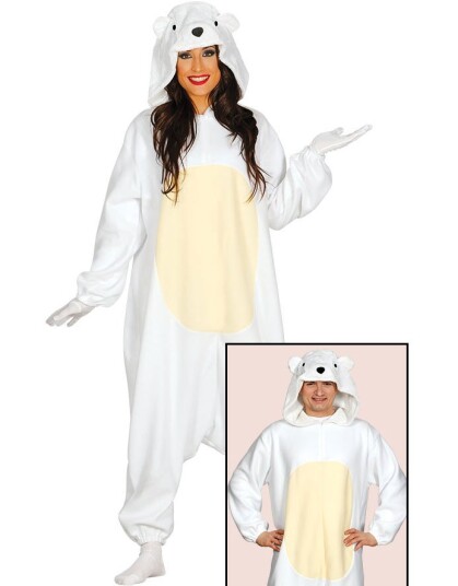 Isbjørn Kigurumi Unisex Kostyme Isbjørn Kigurumi Unisex Kostyme