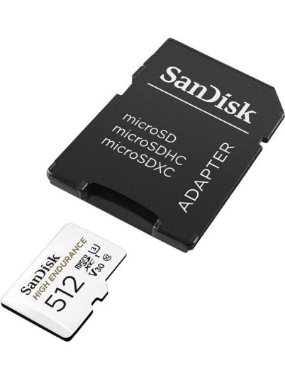 SanDisk High Endurance microSD/SD - 100 MB/s - 512GB