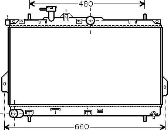 DIEDERICHS DCM3662 Radiator motorkjøling DIEDERICHS DCM3662 Radiator motorkjøling