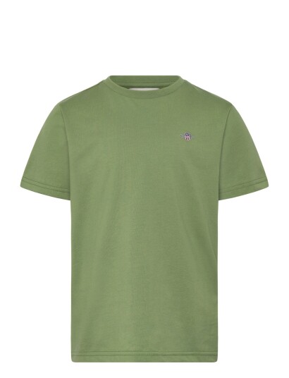 Gant Kids Shield Ss T Shirt Green 134 Gant Kids Shield Ss T Shirt Green 134