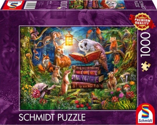 Schmidt Spiele Puslespill   1000 Brikker   Skogens hemmeligheter om natten