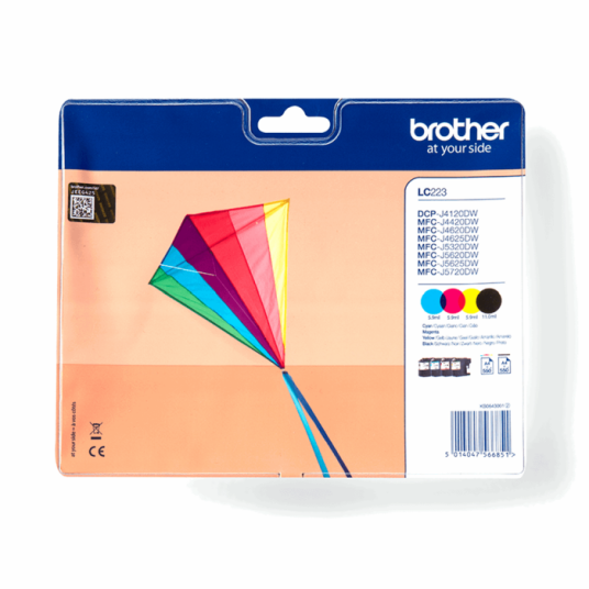 Brother Originale Blekkpatroner Brother Lc-223valbp Flerfarget Brother Originale Blekkpatroner Brother Lc-223valbp Flerfarget