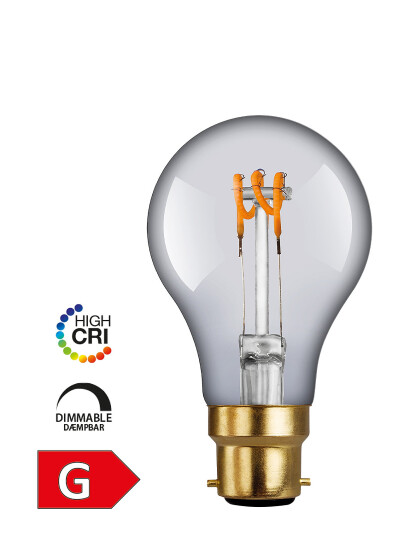 e3light E3 Led Vintage A60 B22 Spiral Dæmpbar Plastik - Nude - Ø6.0X10.2CM e3light E3 Led Vintage A60 B22 Spiral Dæmpbar Plastik - Nude - Ø6.0X10.2CM