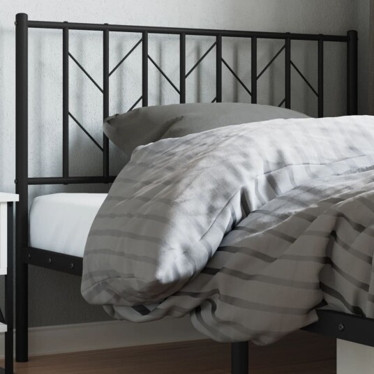 Sengegavl i metall svart 107 cm 8721012250000