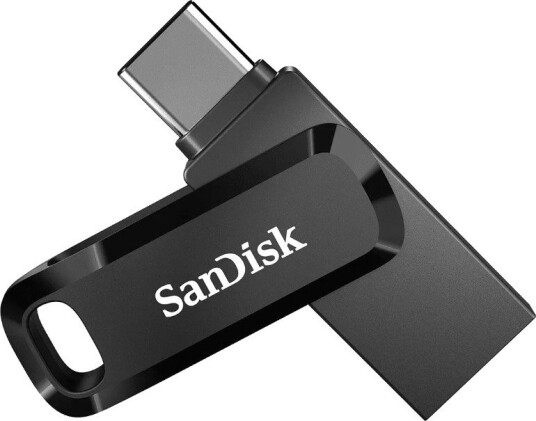 SanDisk Ultra Dual Drive Go 128GB USB-C Minnepenn - 3.2 Gen 1 Svart