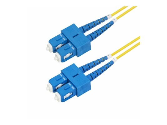 Startech.Com 30M (98.4Ft) Sc To Sc (Upc) Os2 Single Mode Duplex Fiber Optic Cable 9/125Μm Laser Optimized 40G/100G Zipcord Bend Insensitive Low Insertion Loss - Lszh Fiber Patch Cord (Smdos2scsc30m) - Koblingskabel - Sc/Upc-Enkeltmodus (Hann) T