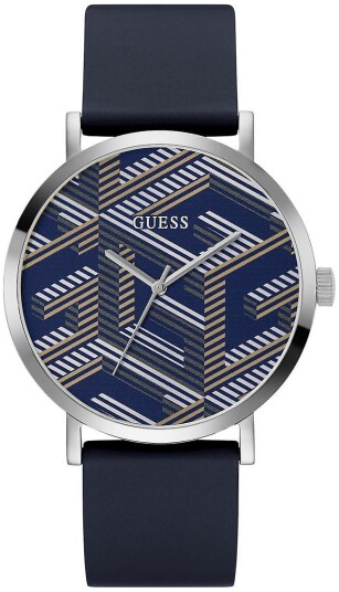 Guess Herreklokke GW0625G1 Imprint Flerfarget/Gummi Ø44 mm