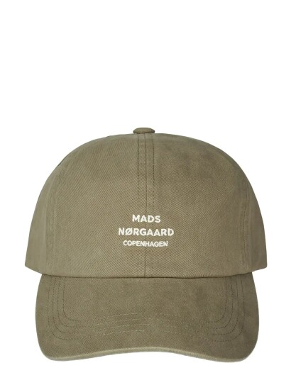 Mads Nørgaard Soft Twill Cash Cap Khaki green ONE SIZE Mads Nørgaard Soft Twill Cash Cap Khaki green ONE SIZE
