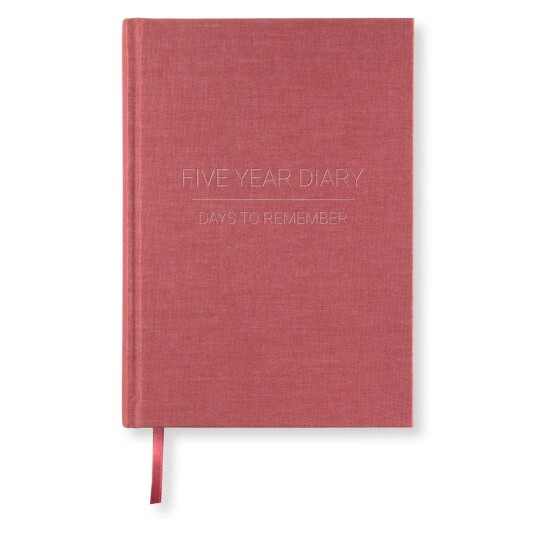 Paperstyle Dagbok Five Year Diary A5 Red twist