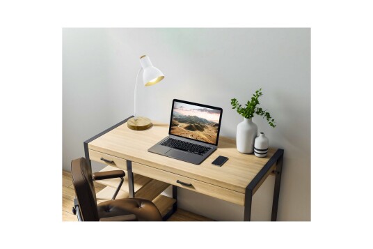 Bordlampe Eglo Veradal Hvit Brun Hvit/Brun