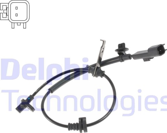 Sensor, ABS DELPHI SS21234-12B1