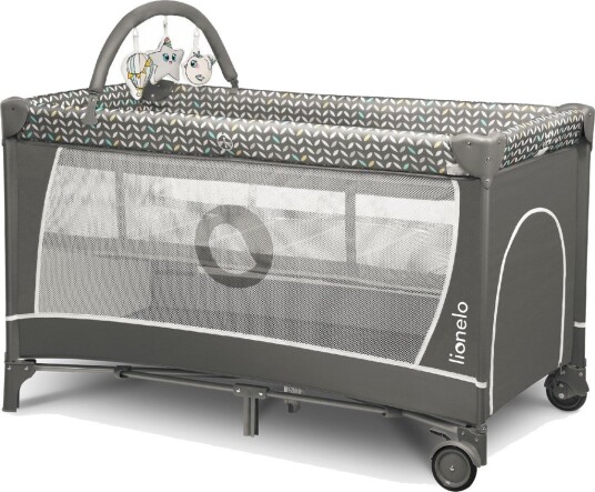 Lionelo Flower ReiseOg Babyseng Maks 15 kg Grey Scandi