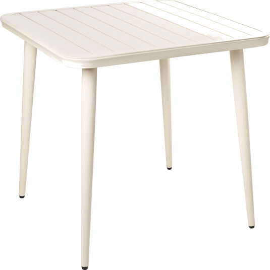 Spisebord utendørs Naturno 80 cm Aluminium Beige
