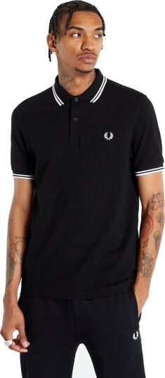 Fred Perry Twin Tipped Fp Shirt - Black - L